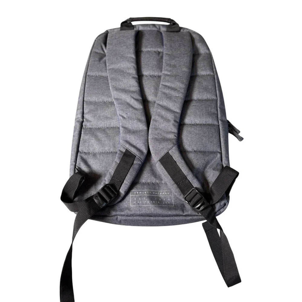 HP Hewlett Packard Laptop Backpack Black Gray 14x19
